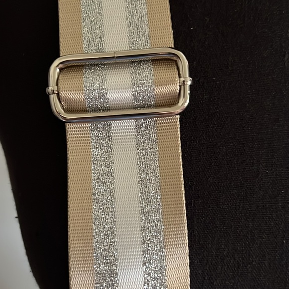 NWT ah-dorned New York perforated neoprene handbag w/strap; color: cashmere. - Picture 2 of 9